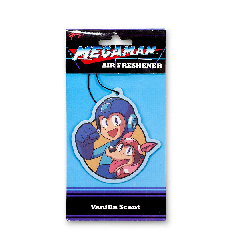 Mega Man and Rush Air Freshener  Vanilla Scented  Mega Man Legacy Collection Image