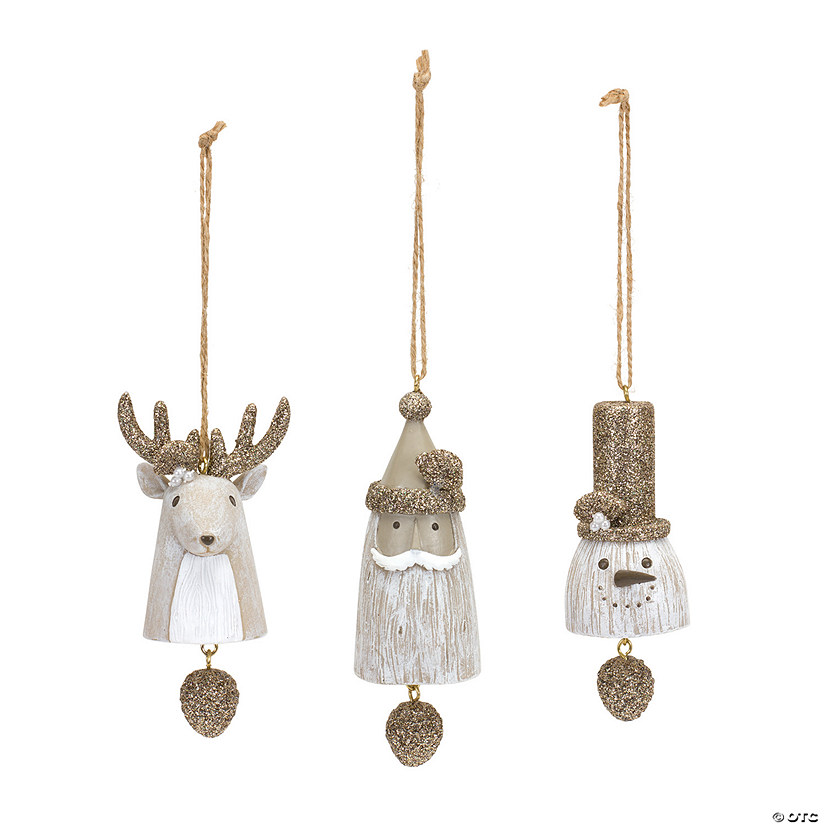 Melrose International Bell Ornament (Set Of 6) 4.25In Image