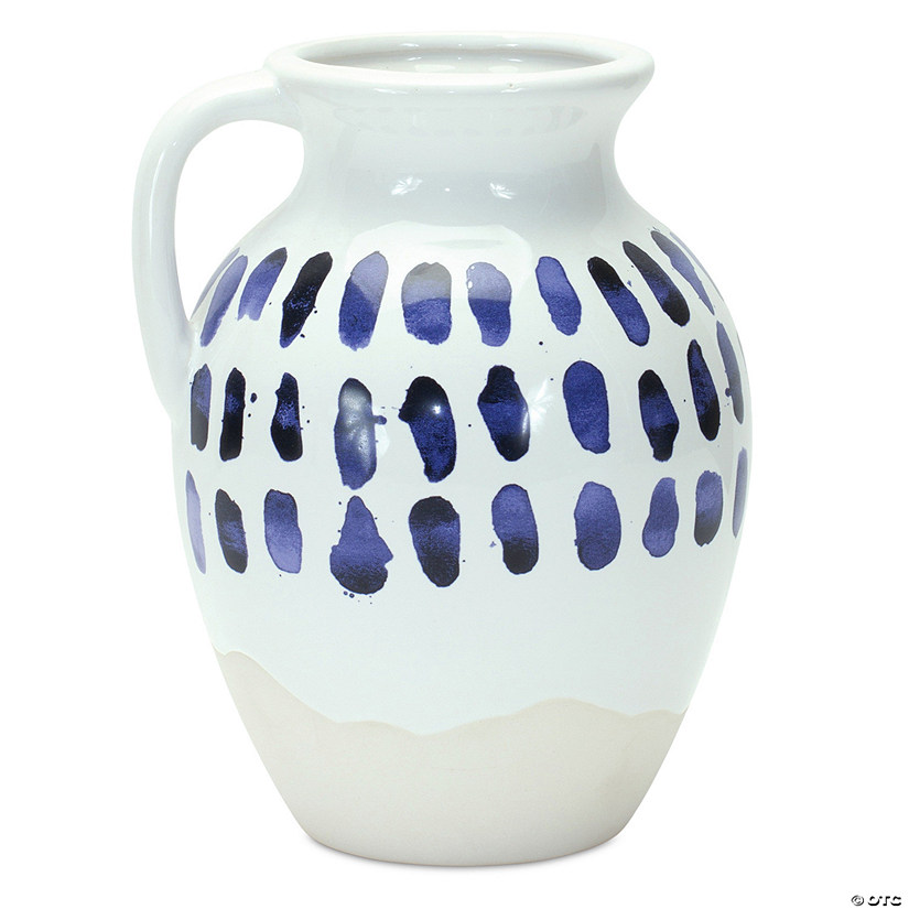 Melrose International Ceramic Pitcher Vase (Set Of 2) 8In Image