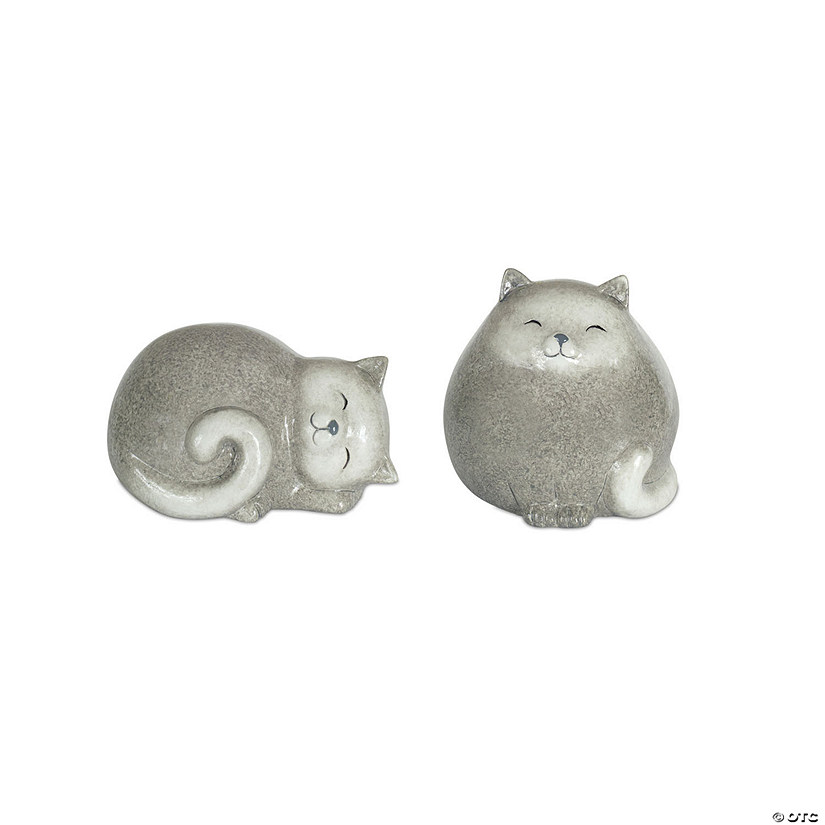 Melrose International Happy Cat Figurines, 5 Inches (Set of 4) Image