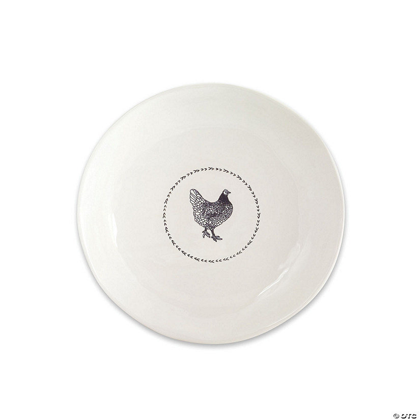 Melrose International Round Chicken Platter (Set of 2) Image