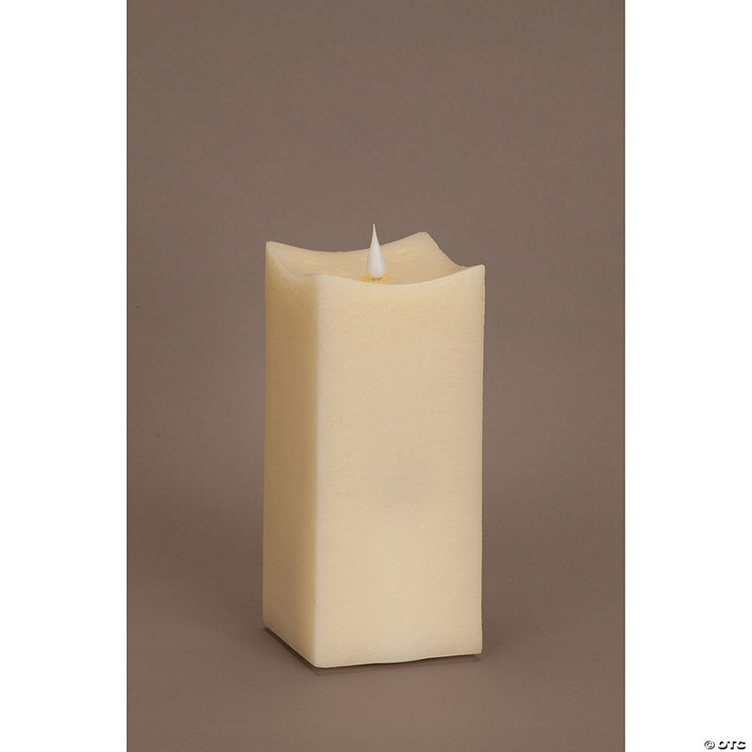 Melrose International Simplux Squared Candle with Remote (Set of 2) Image