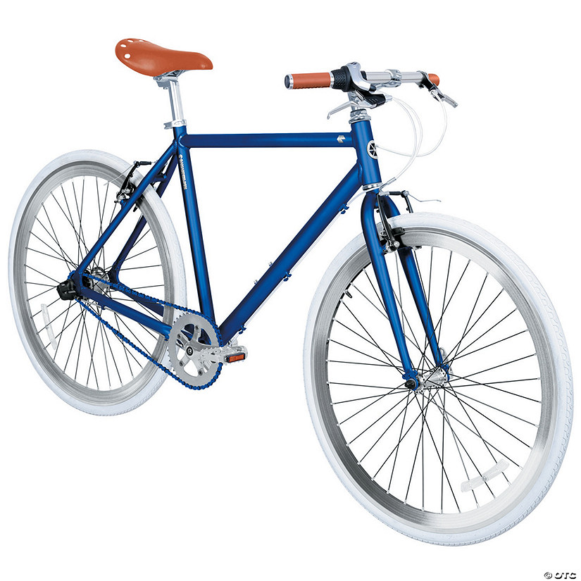 Men's 3-Speed 700c Urban Commuter Bicycle: Deep Blue Image