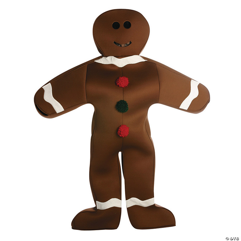 Men's Gingerbread Man Costume Image