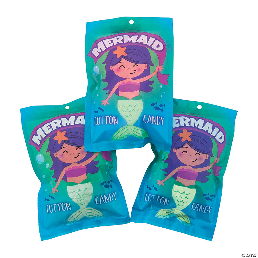 Mermaid Cotton Candy - 12 Pc. Image