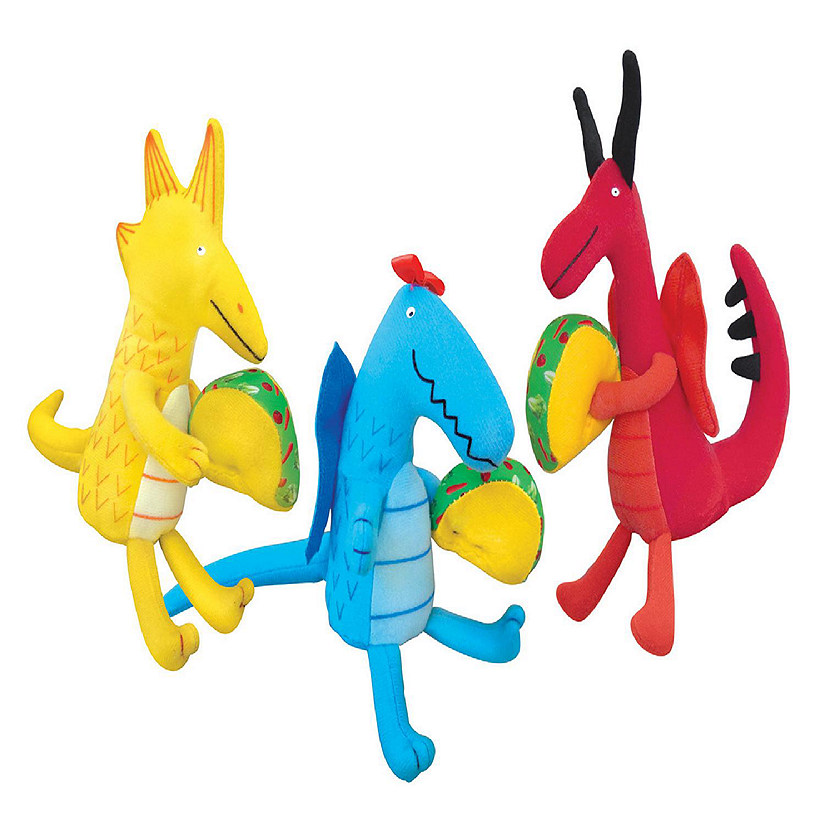 MerryMakers - DRAGONS LOVE TACOS 5" Multi-Colored Mini Plush Set Image