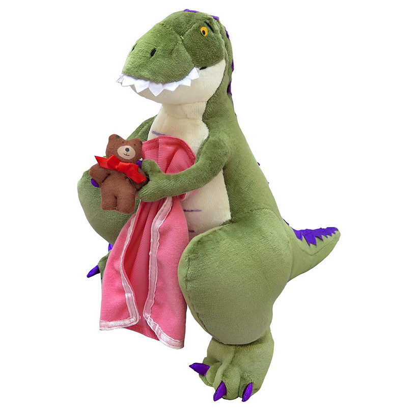 MerryMakers - HOW DO DINOSAURS SAY GOOD NIGHT? 14" Green Plush Image