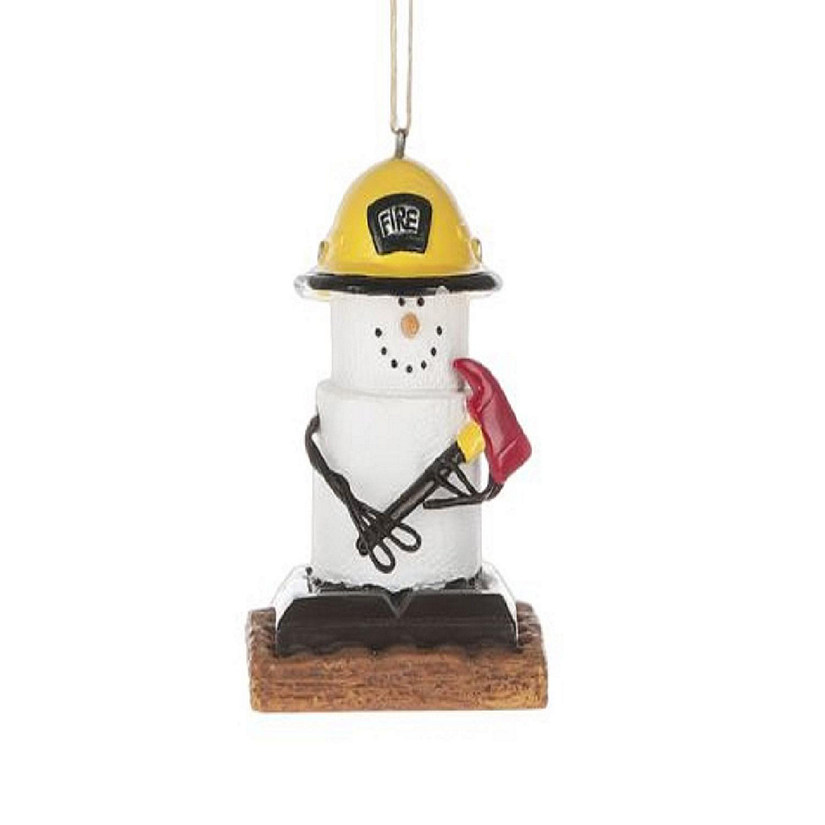 Midwest S'mores Fireman Christmas Tree Ornament 2.7 Inch Image