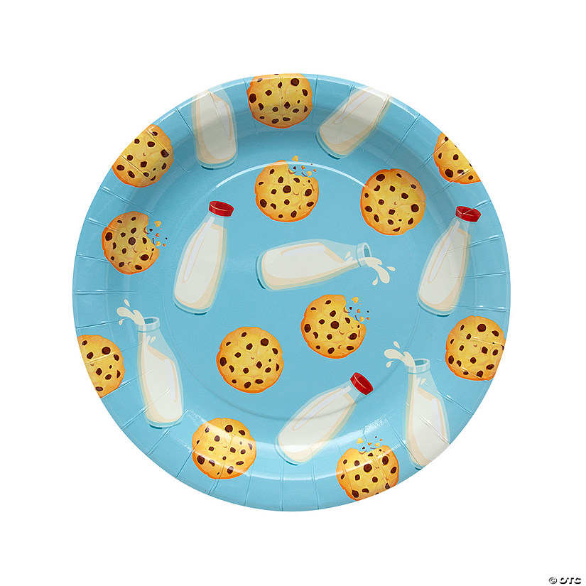 Milk & Cookies Dinner Plates - 8 Ct. Image