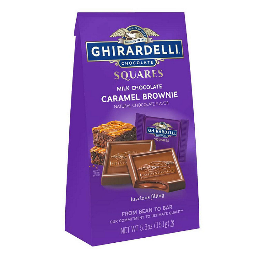 Milk Chocolate Caramel Brownie Squares, 5.3 OZ Bag (Case of 6) Image