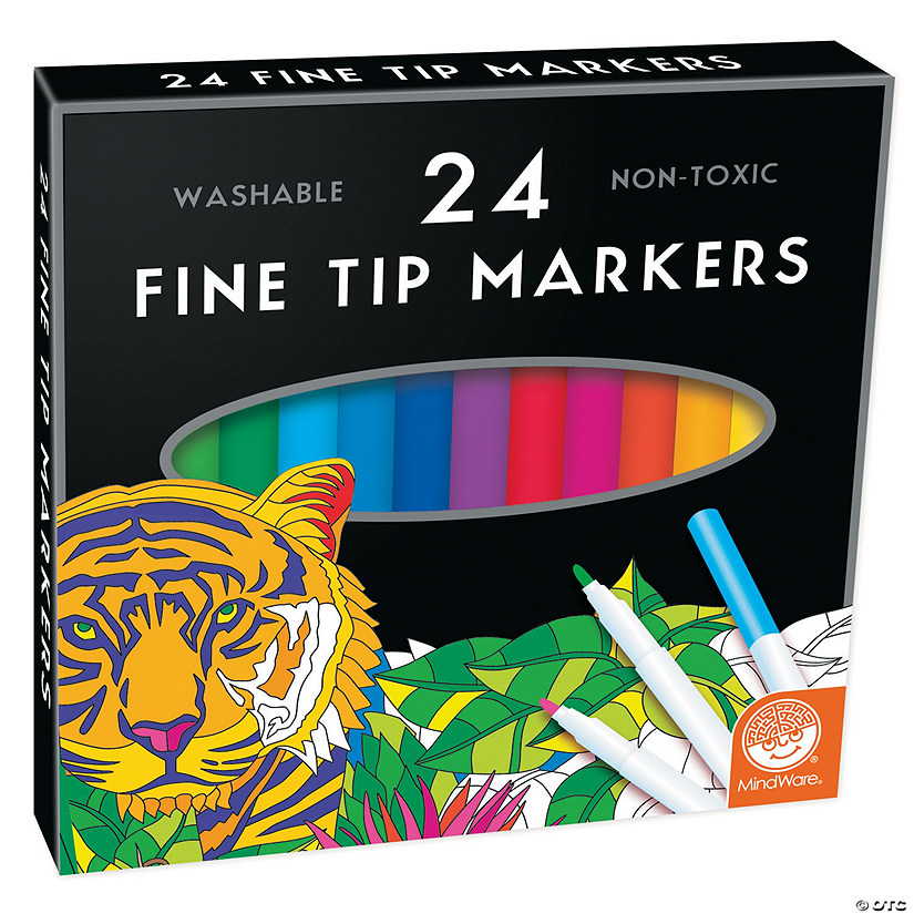MindWare's Fine Tip Markers: Set of 24 Image