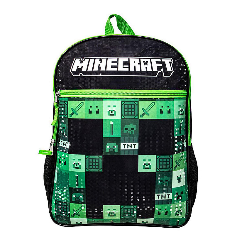 Minecraft TNT Creeper 16 Inch Kids Backpack Image