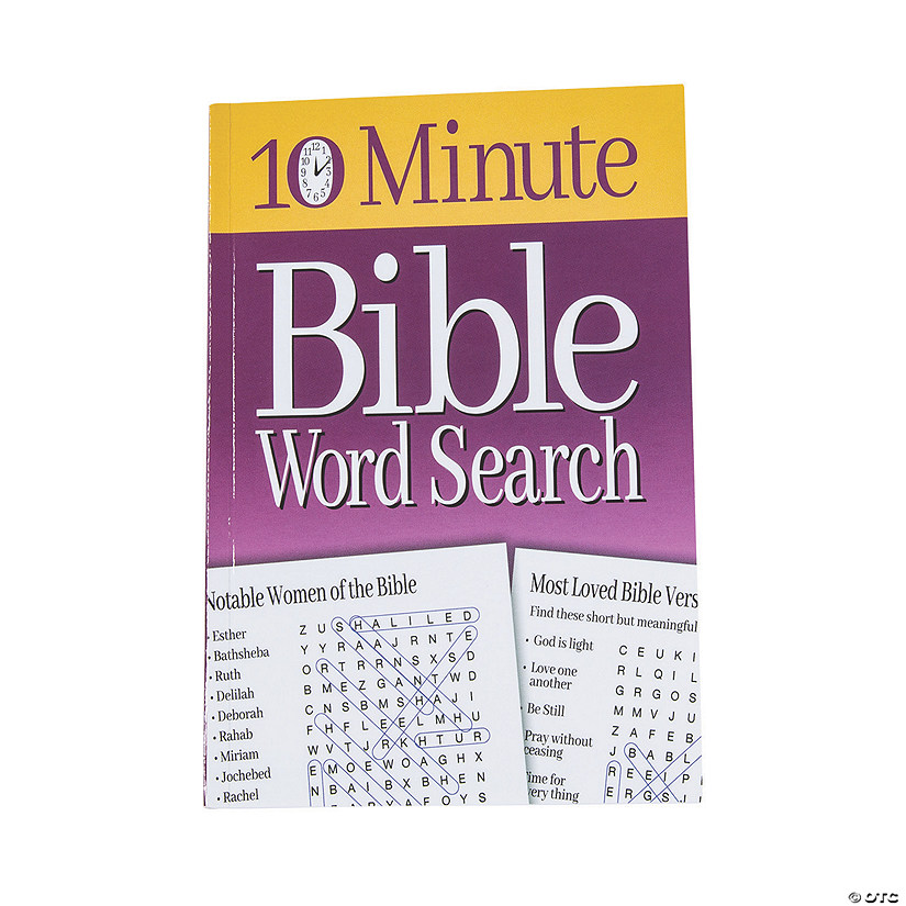 Mini 10 Minute Bible Word Search Activity Book Image