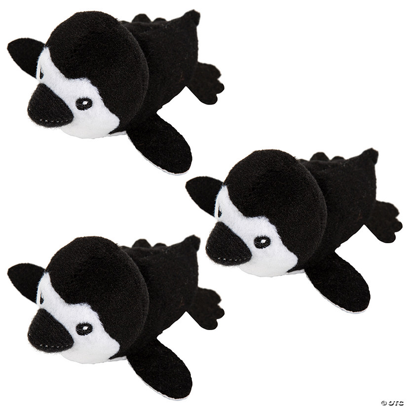 Mini Black & White Stuffed Penguins - 12 Pc. Image