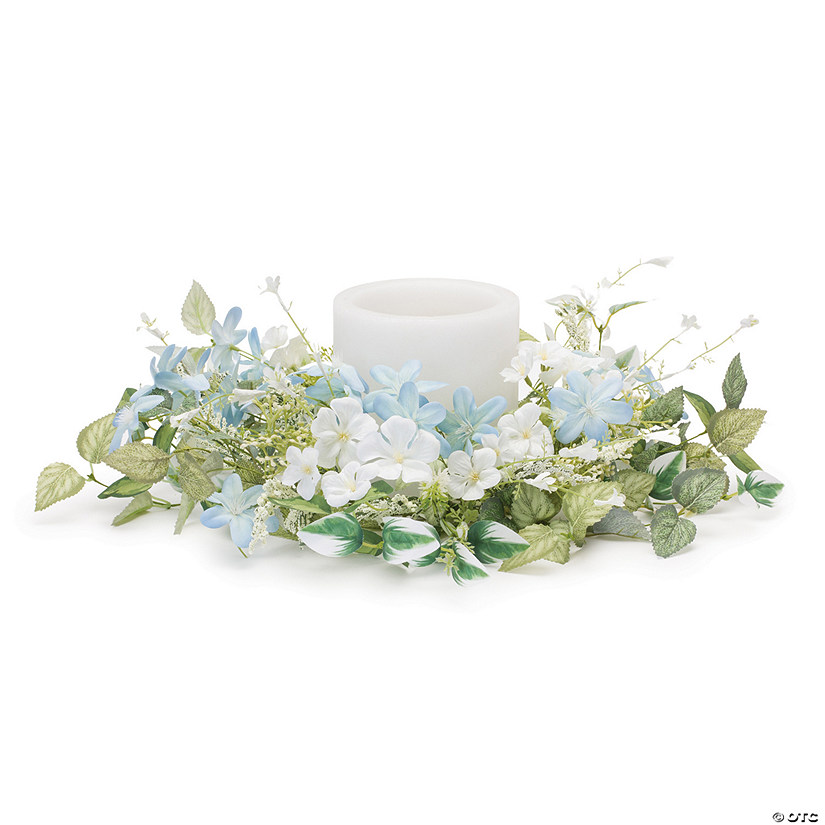 Mini Blossom Candle Ring 18"D Polyester (Fits A 6" Candle) Image