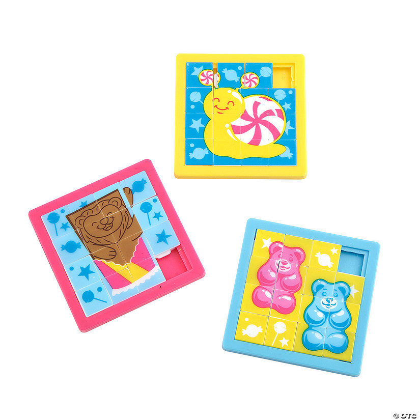 Mini Candy Critters Slide Puzzles - 12 Pc. Image