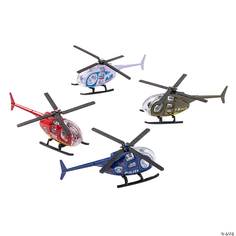 Mini Die Cast Helicopters - 12 Pc. Image