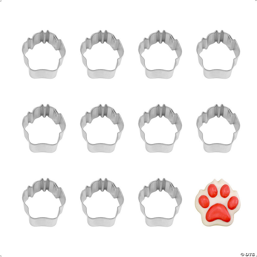 Mini Dog Paw Cookie Cutters Image