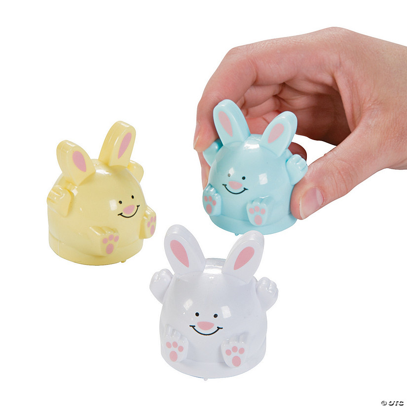 Mini Easter Bunny Pull-Back Toys - 12 Pc. Image