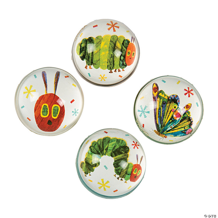 Mini Eric Carle&#8217;s The Very Hungry Caterpillar&#8482; Bouncy Ball Assortment - 12 Pc. Image