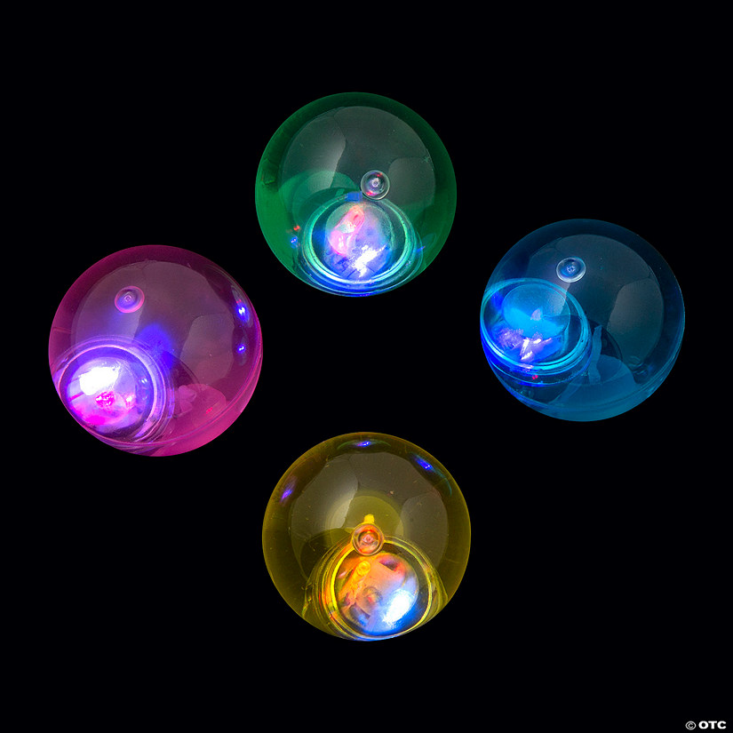 Mini Flashing Bouncy Ball Assortment - 12 Pc. Image