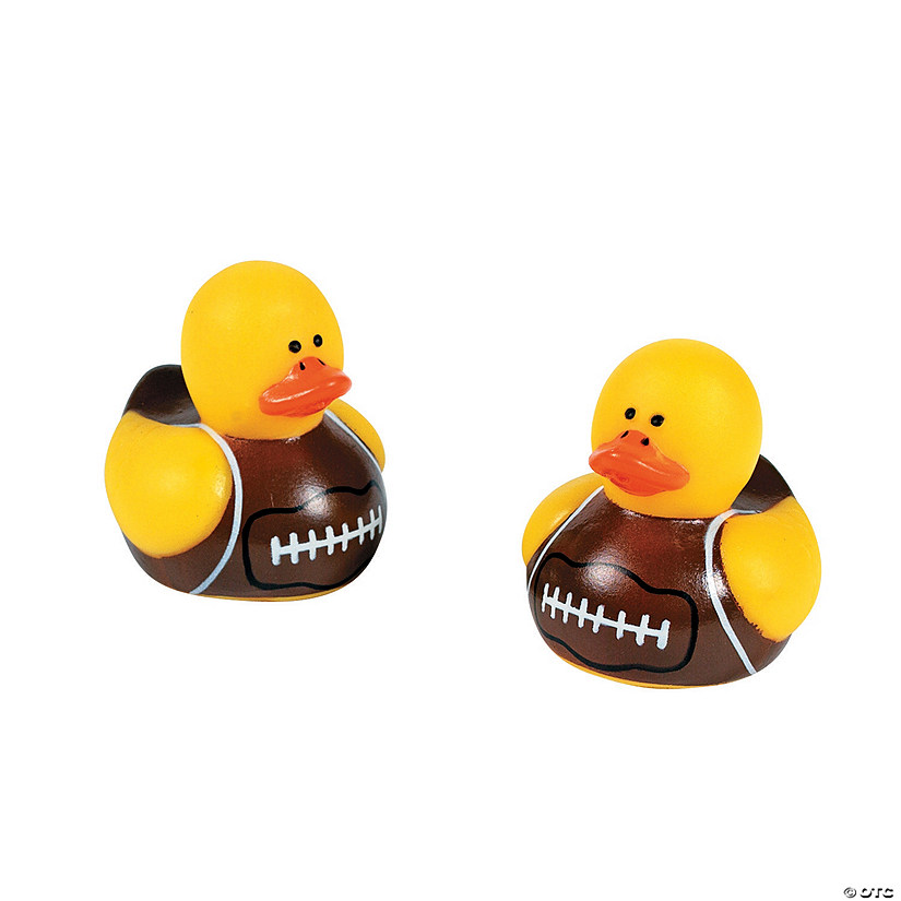 Mini Football Rubber Ducks - 24 Pc. Image