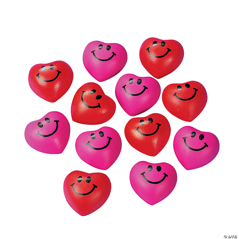Mini Heart Stress Toys - 24 Pc. Image