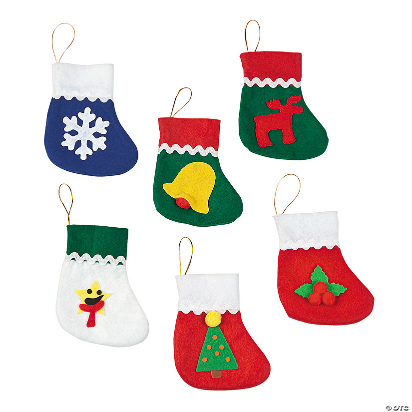 Mini Holiday Stockings - 12 Pc. Image