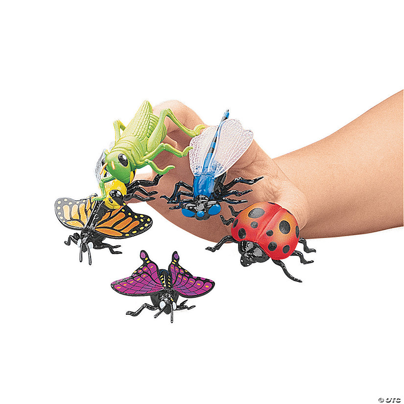 Mini Insect Finger Puppets - 6 Pc. Image
