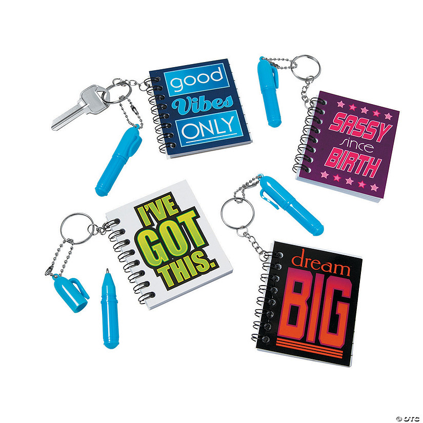 Mini Notebooks with Key Ring and Pens Image