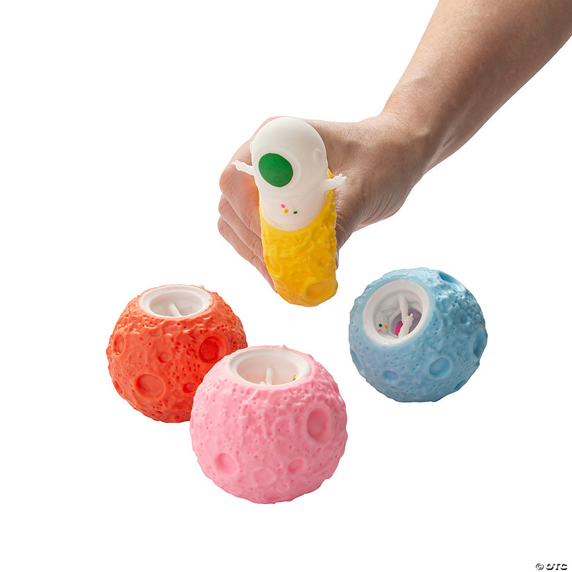Mini Outer Space Squeeze Cup Characters - 12 Pc. Image