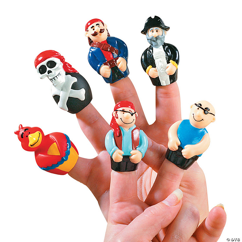 Mini Pirate Finger Puppets - 24 Pc. Image