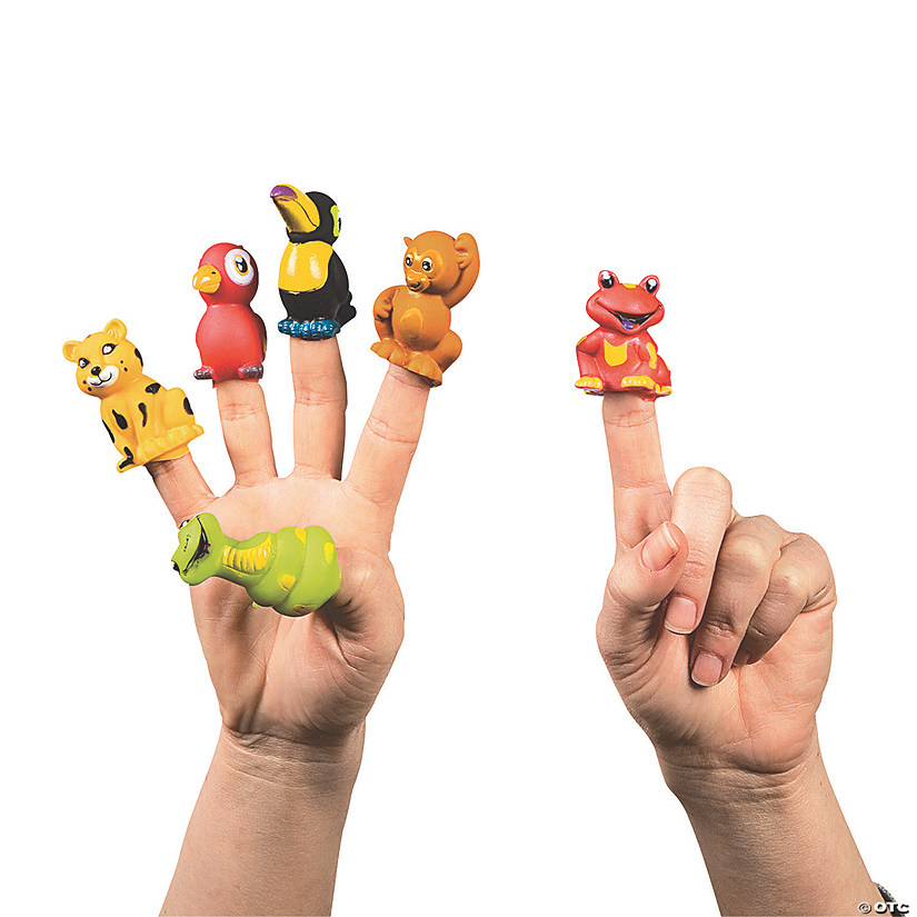 Mini Rainforest Friends Finger Puppets - 24 Pc. Image