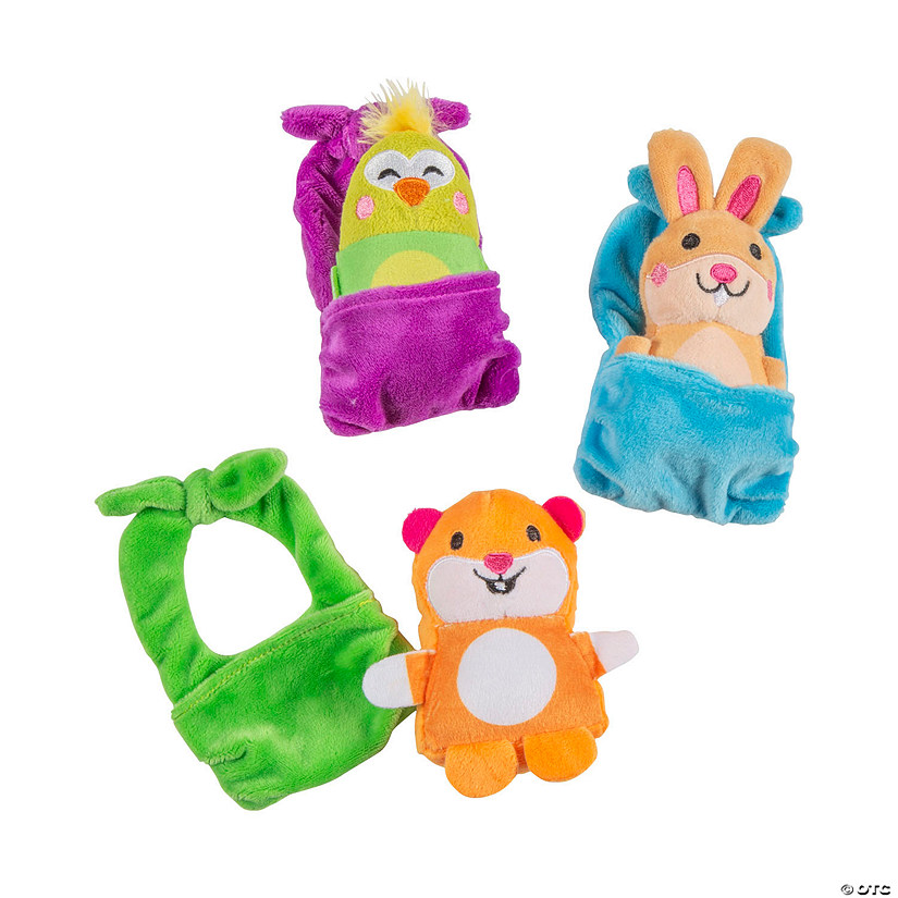 Mini Stuffed Animals in Bags - 12 Pc. Image
