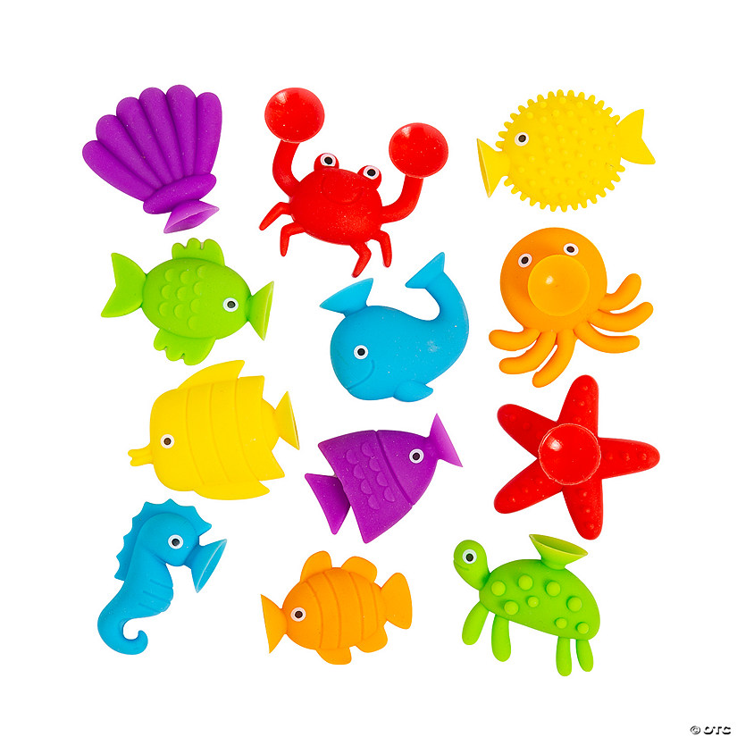 Mini Suction Cup Sea Animals - 12 Pc. Image