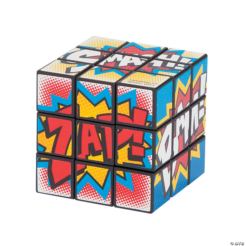 Mini Superhero Puzzle Cubes - 12 Pc. Image