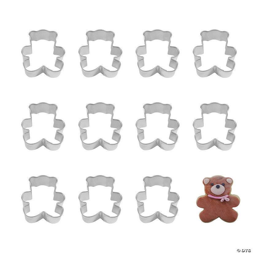 Mini Teddy Bear Cookie Cutters Image