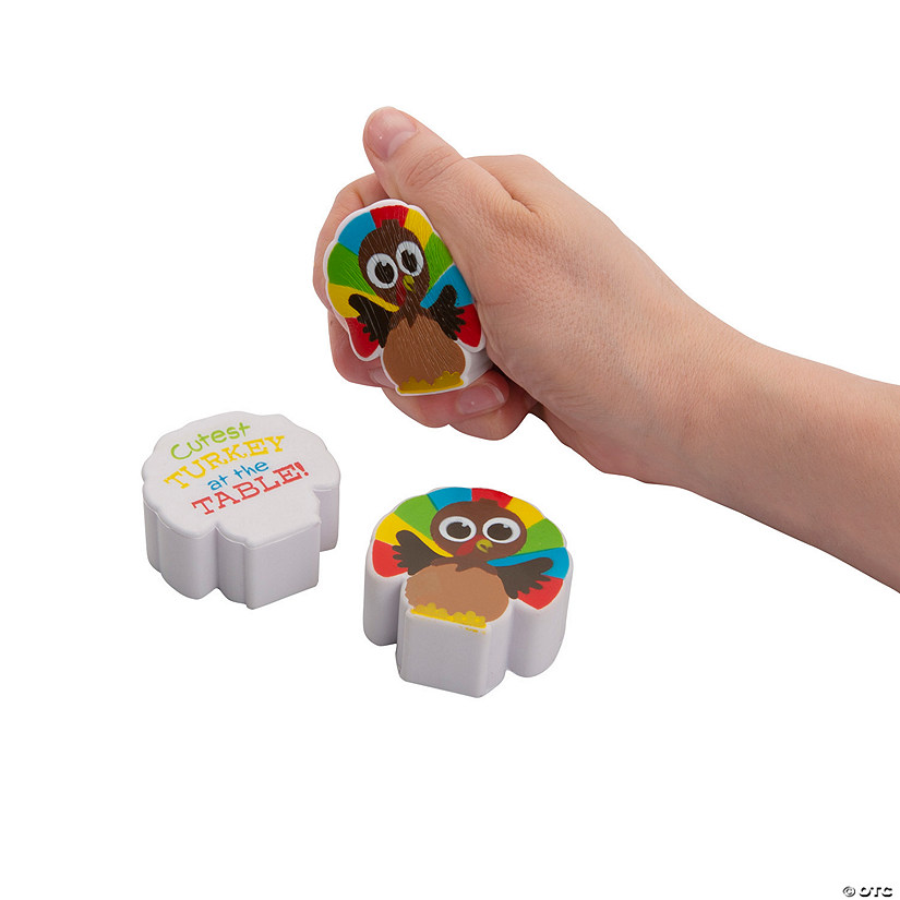 Mini Turkey Stress Toys - 12 Pc. Image