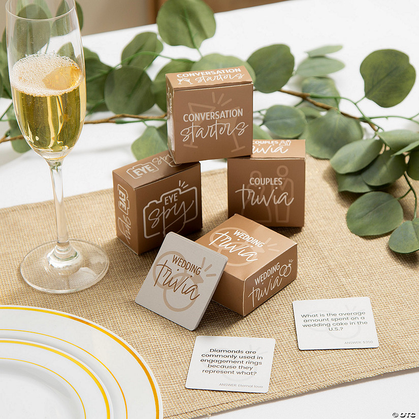 Mini Wedding Table Game Assortment - 4 Pc. Image