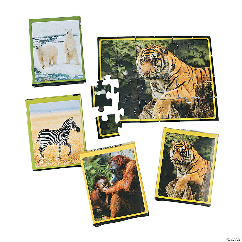 Mini Wildlife Puzzles - 12 Boxes Image