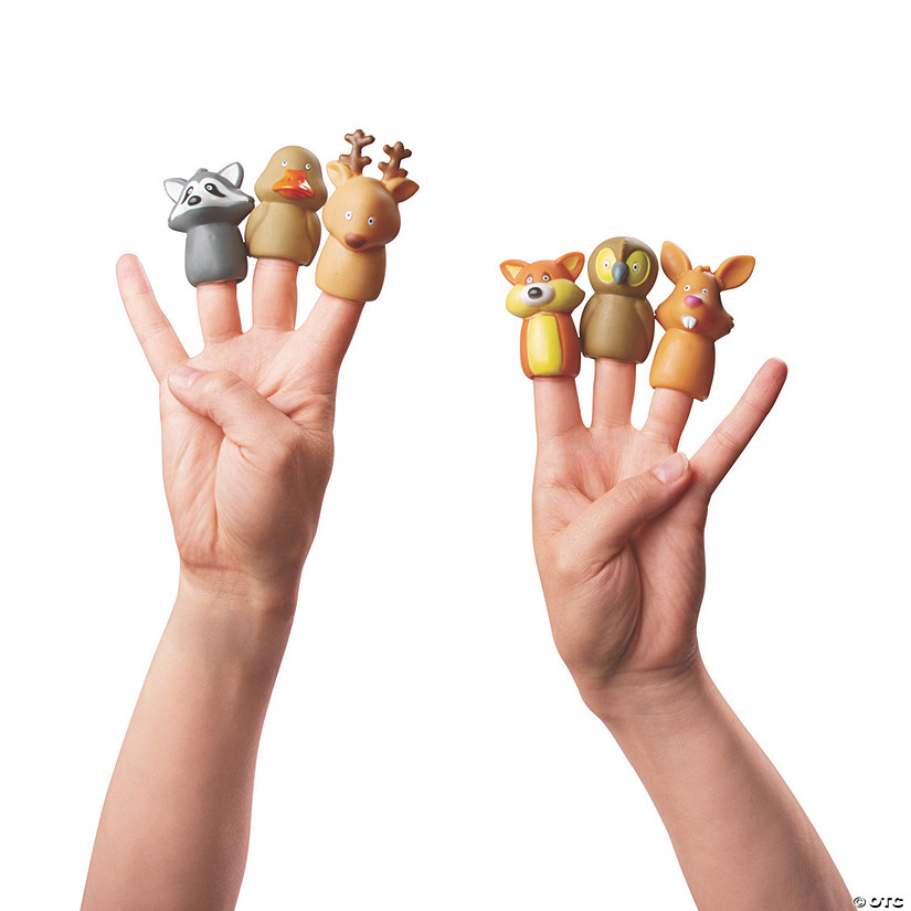 Mini Woodland Character Finger Puppets - 24 Pc. Image