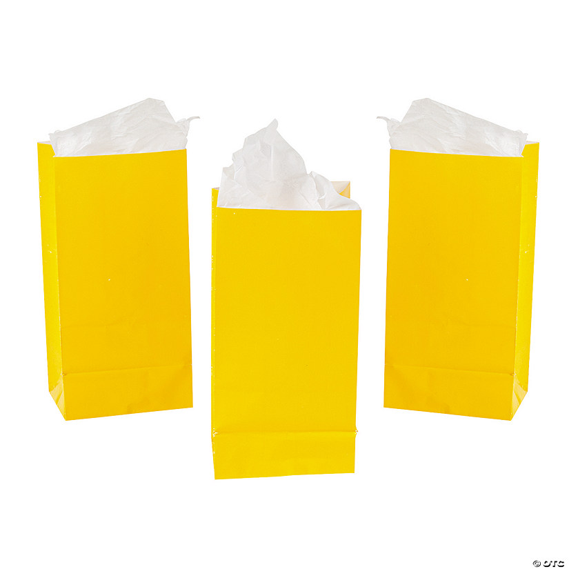 Mini Yellow Treat Bags Image