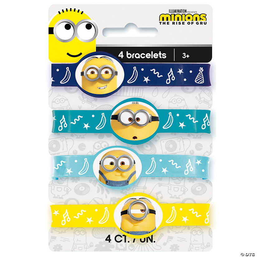 Minions&#8482; Rubber Bracelets - 4 Pc. Image