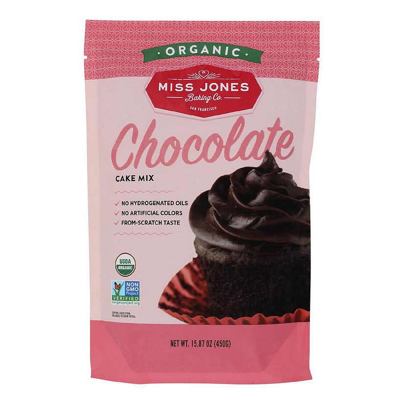 Miss Jones Organic Chocolate Cake Mix  - Case of 6 - 15.87 OZ Image