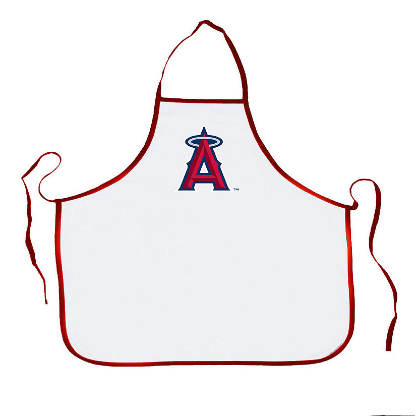 MLB Baseball Los Angeles Angels Sports Fan BBQ Grilling Apron Red Trim Image
