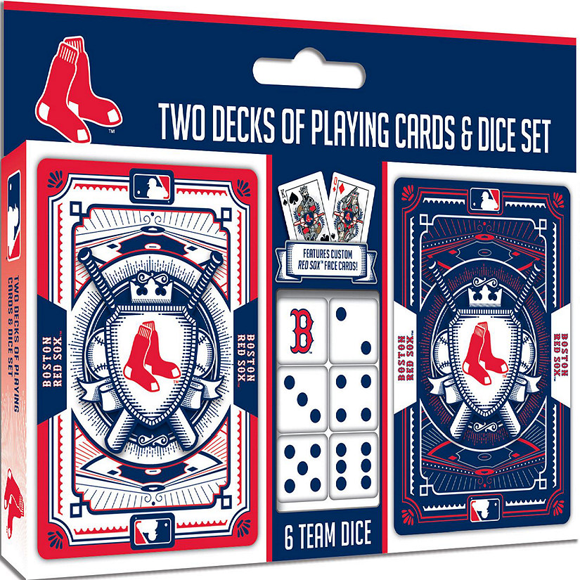 MLB Boston Red Sox 2-Pack Playing cards & Dice set Image