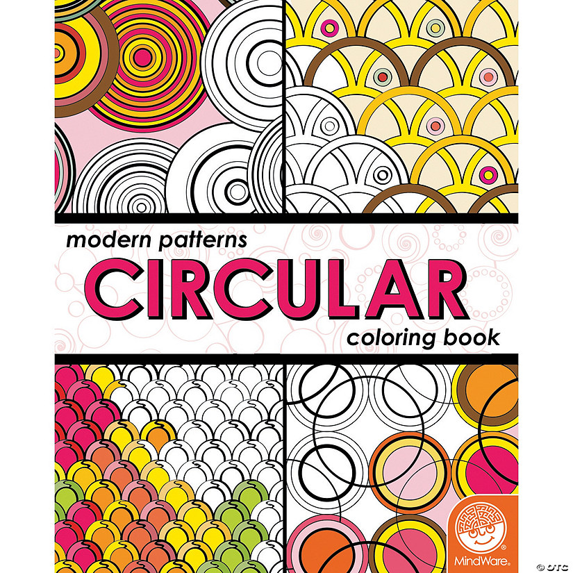 Modern Patterns Circular Coloring Book Image
