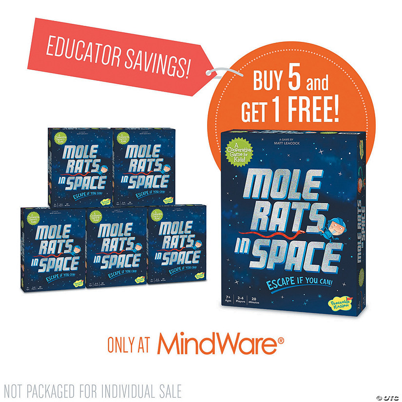 Mole Rats in Space: Classroom Set of 6 Image