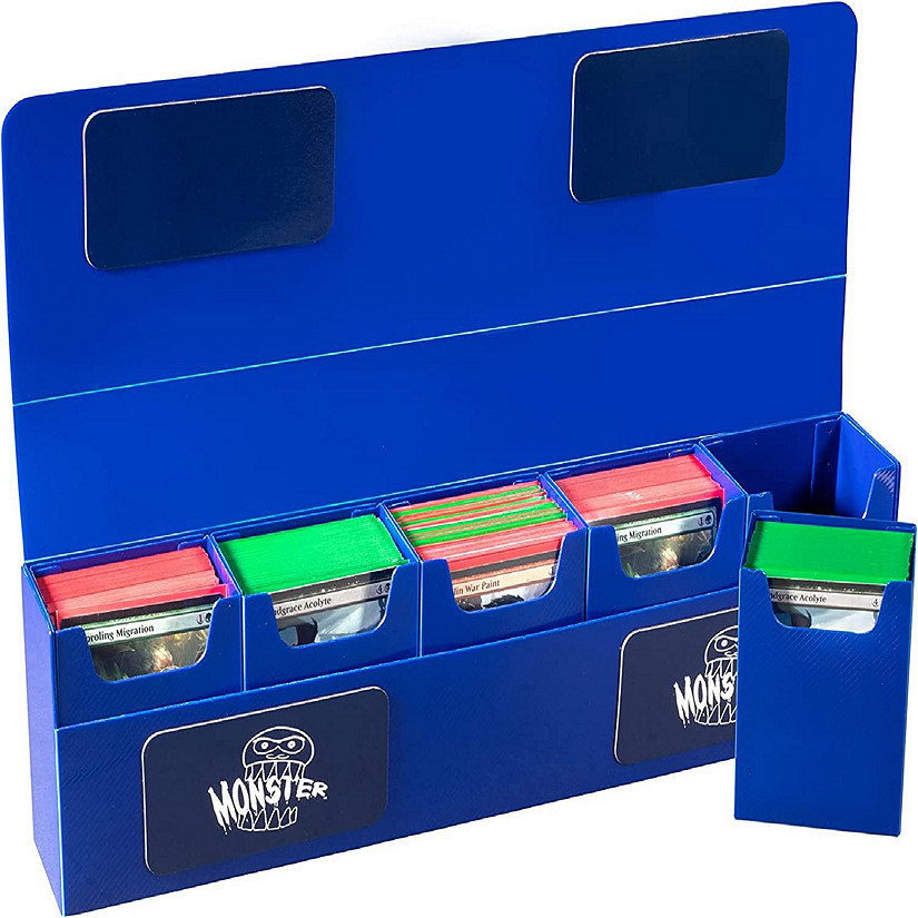 Monster Magnetic Hydra Five Deck Mega Storage Box - w/ 5 Removable Trays for Gaming TCGs-Compatible w/ Yugioh, MTG, Pok&#233;mon - Long Lasting, Durable Construction Image