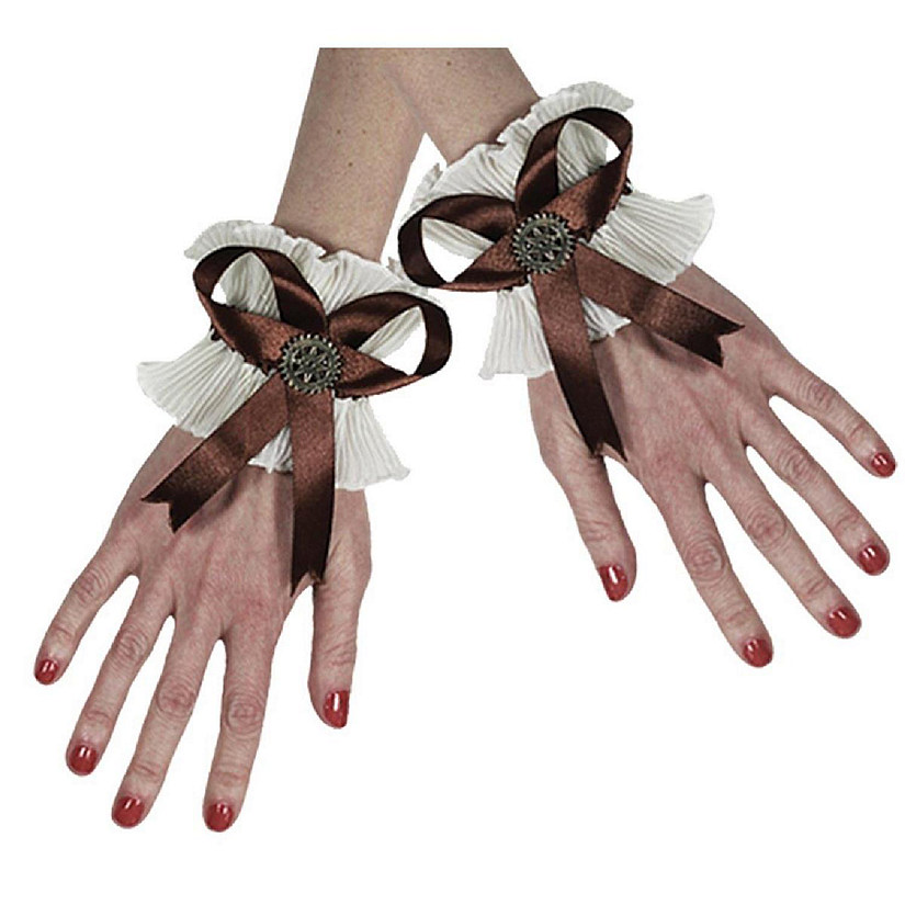 Morris Costumes GLHA156 Gloves Wristlet Steampunk Image